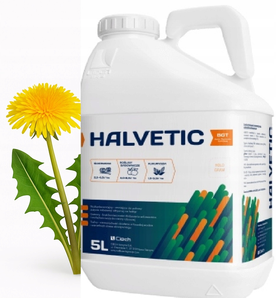 Halvetic 180SL 5L Ciech herbicyd totalny, glifosat na wszystkie chwasty