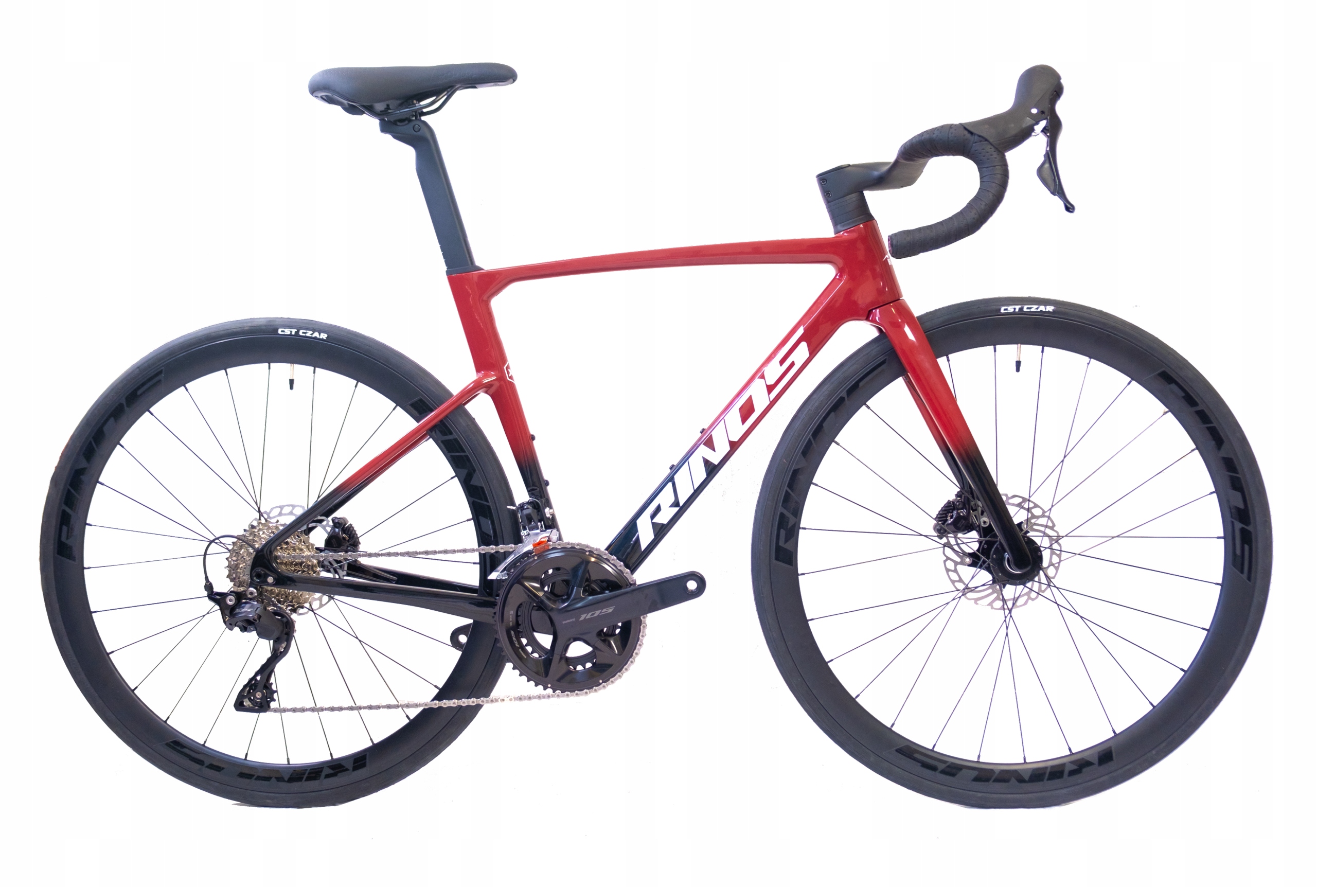 RINOS Odin4.0 Carbon Szosowy Shimano 105 R7120 Czerwony S