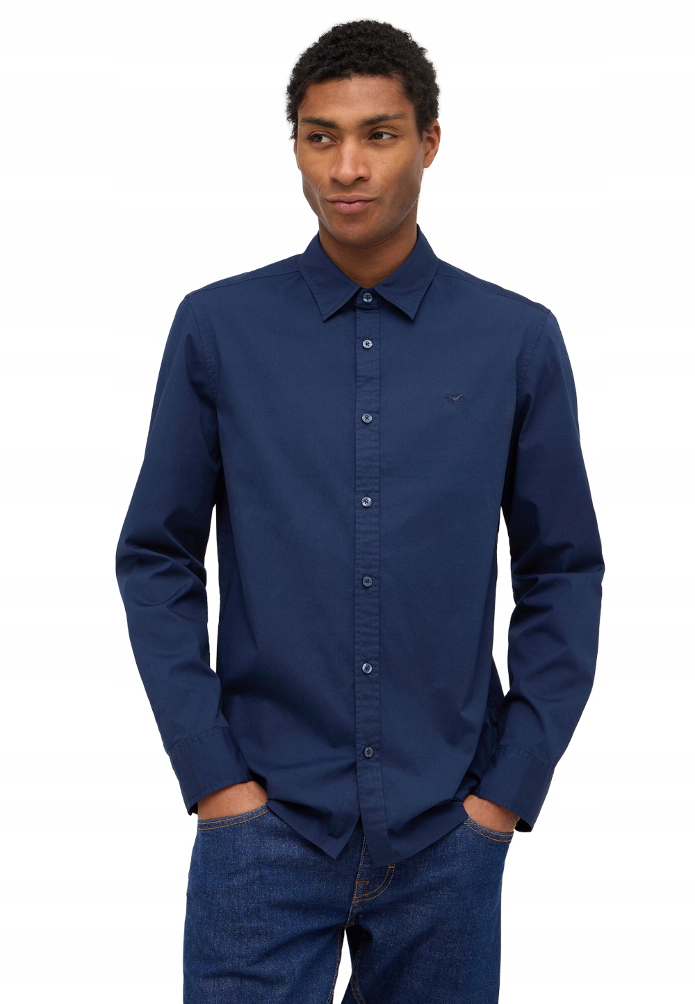 Mustang Tmavě Modrá Pánská Elegantní Košile Slim Fit S