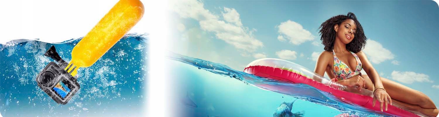 PŁYWAK WYPORNOŚCIOWY BOBBER BOJKA DO GOPRO 12 11 10 9 8 7 6 5 4 DJI Insta Waga produktu 120 g