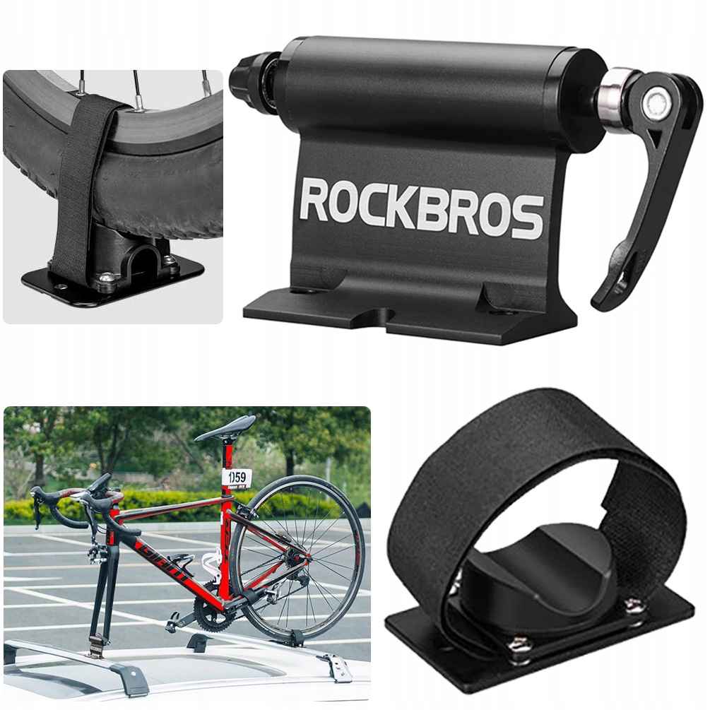 Držák nosiče jízdních kol na střechu RockBros Fork Mount hliníkový na vidlici
