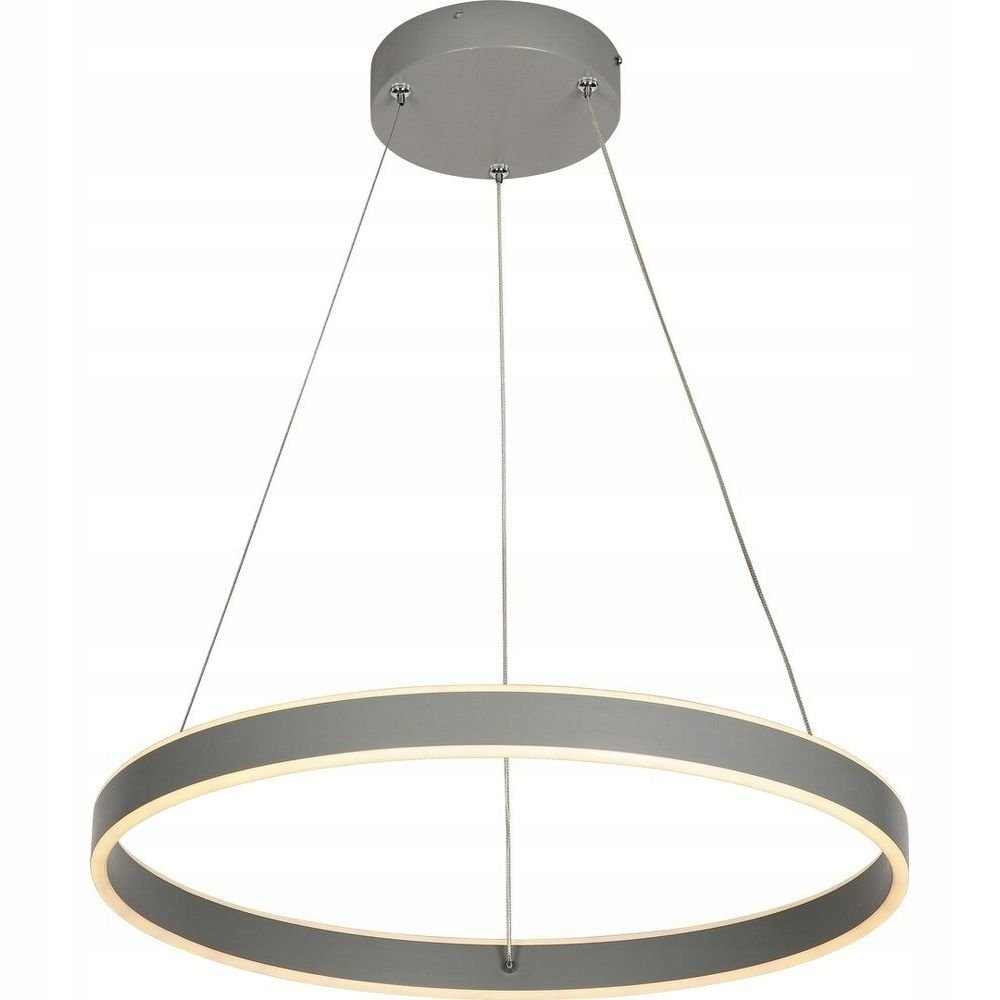 Popolavá okrúhla závesná Led lampa s krúžkom 36 W