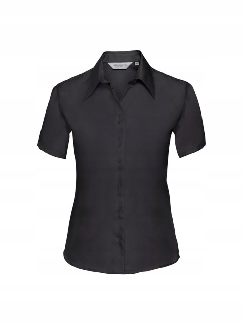 Dámská košile s krátkým rukávem bez žehlení Russell Černá 3XL