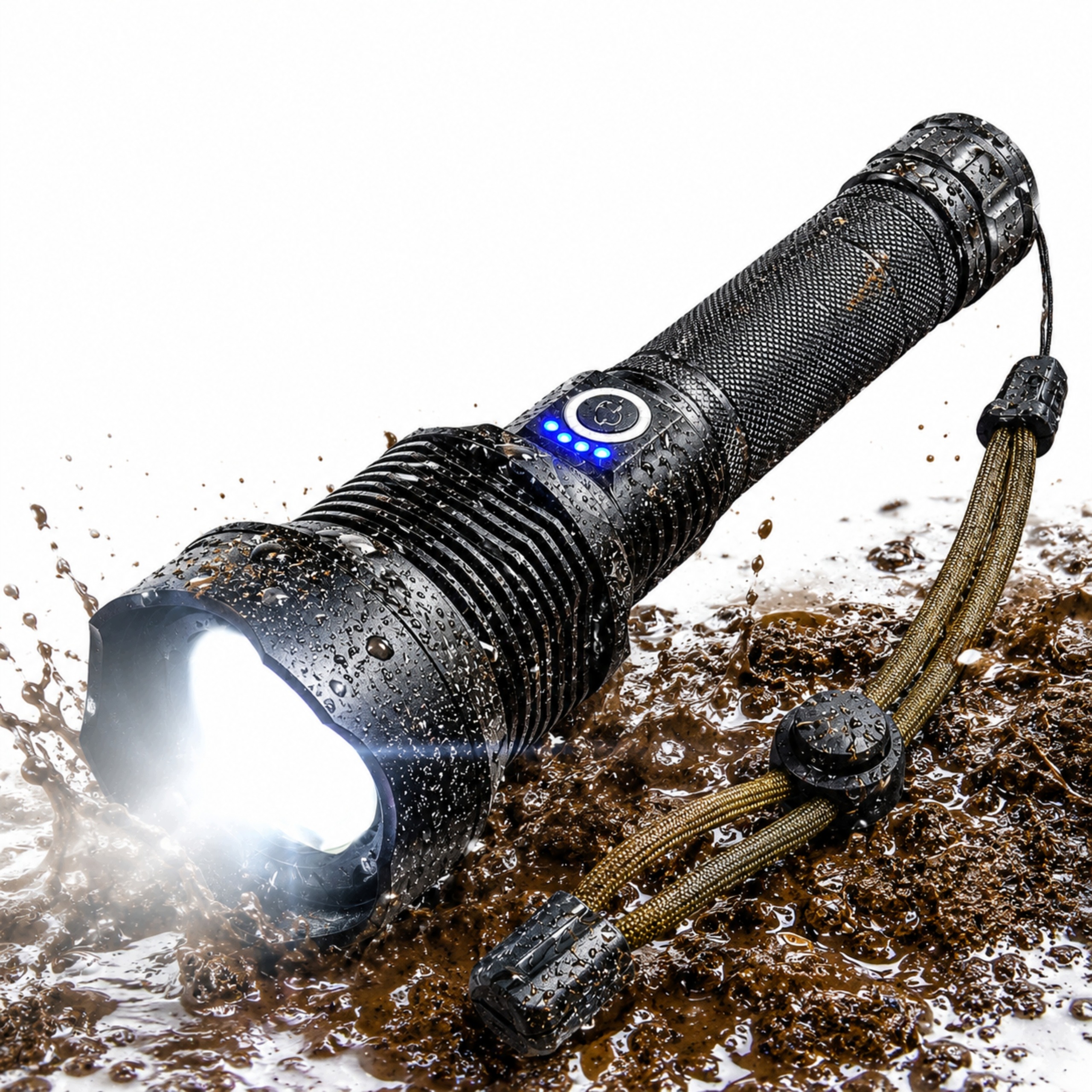 Led Svítilna Usb Výkonná 3 Režimy Akumulátorového Zoomu Multifunkční Hliníková