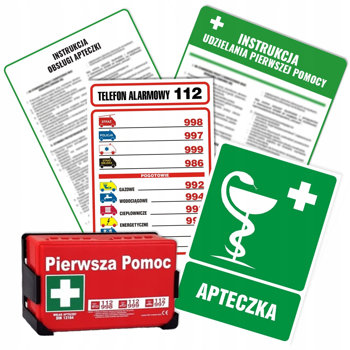 APTECZKA PIERWSZEJ POMOCY INSTRUKCJA OBSŁUGI ZESTAW PIERWSZEJ POMOCY BHP