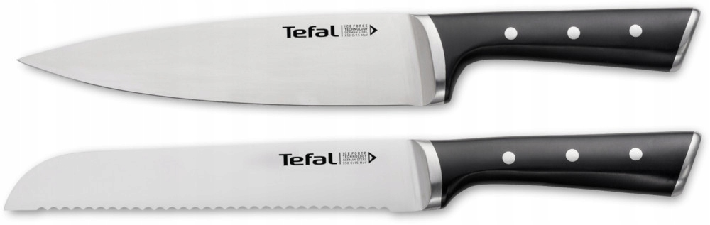 

kOMPLET noże Ice Force Tefal 20 szefa 20 pieczywa