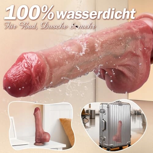 REALISTISCHER Dildo Realistyczny Z Napletkiem 22cm Mocny Przyssawka Analny — miniatura 4