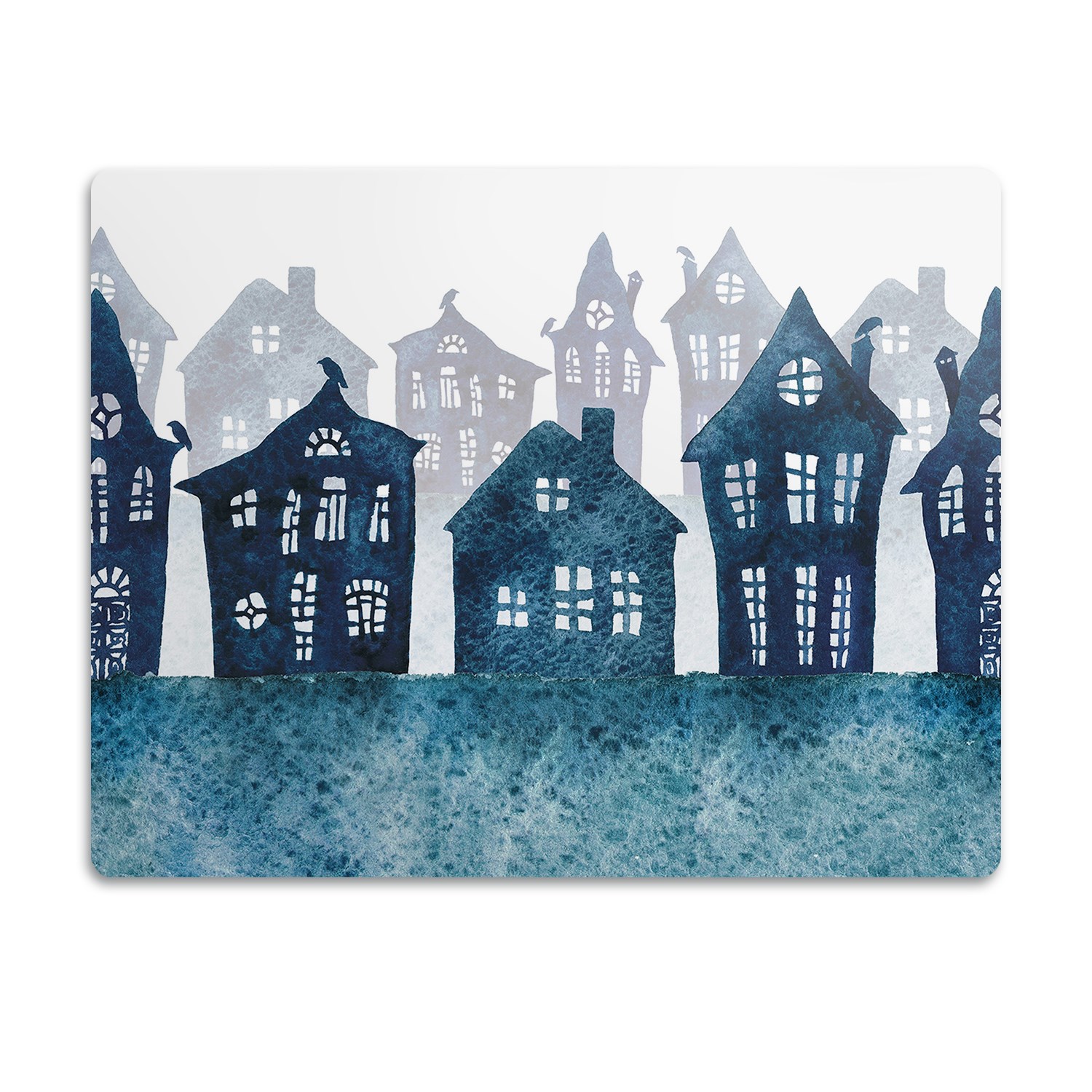 Levně Podložka pod misku pro psa Město v noci 90x60 cm