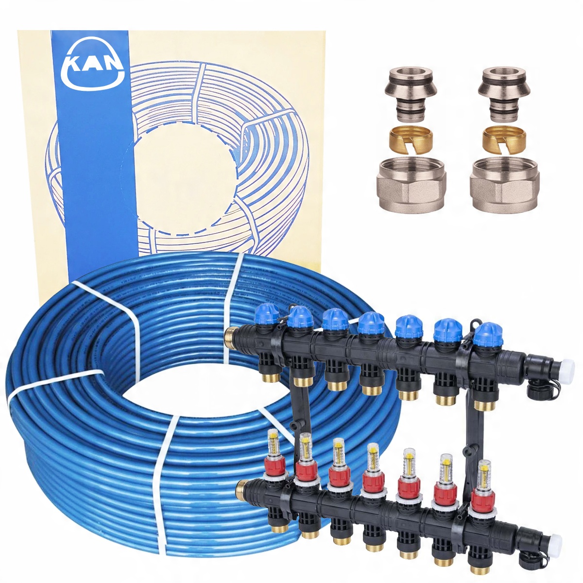 

Zestaw Rura KAN-therm Rozdzielacz 7 Obw Afriso Pex