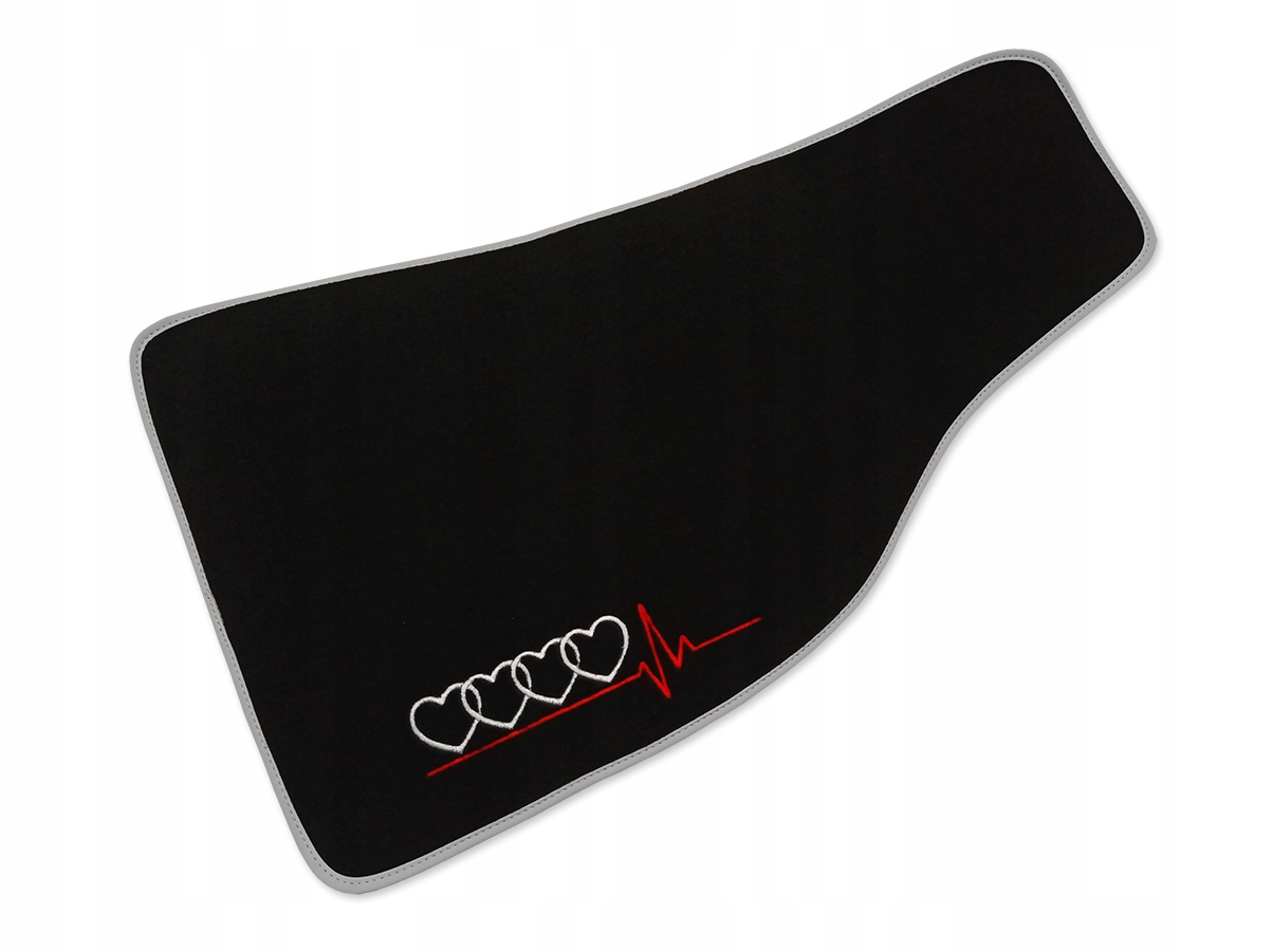 Premium Velúrové Koberce Pre Audi A4 B7 (2004-2007) Čierne 4x Výšivka
