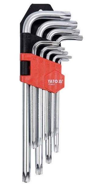 

Klucze imbusowe torx T10-T50 9 sztuk Yato YT-0511