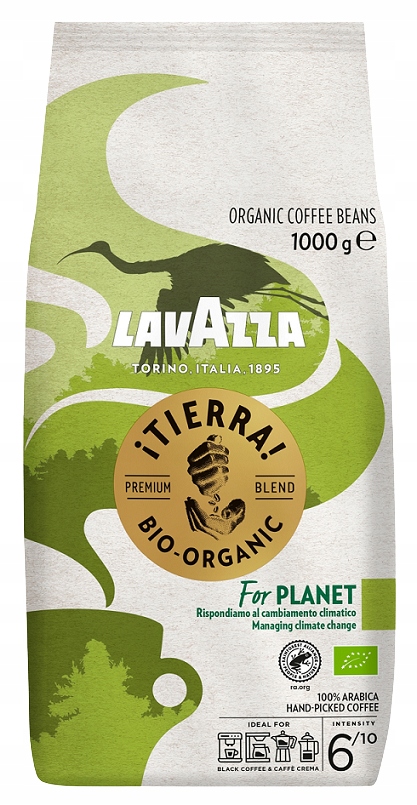 Kawa ziarnista Lavazza Tierra Bio-Organic 1kg 100% Arabica