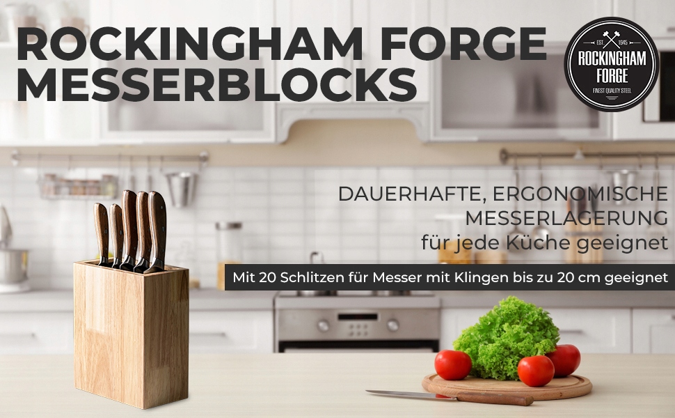 Rockingham Pionowy Stojak Blok Na Noże Do Kuchni — miniatura 8