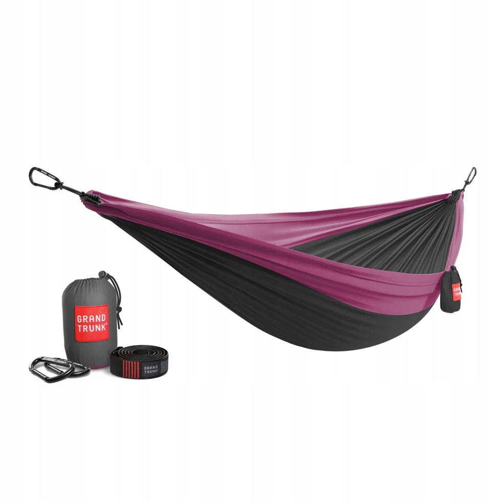 Hojdacia sieť Grand Trunk Double Deluxe s popruhmi, magenta