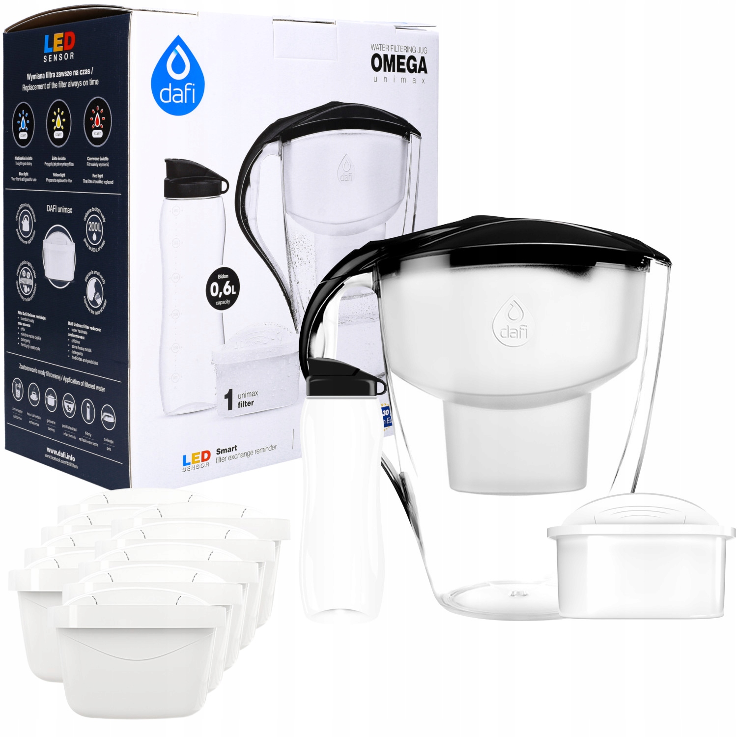 

Dzbanek Filtrujący + 10 Filtr Do Brita Dafi