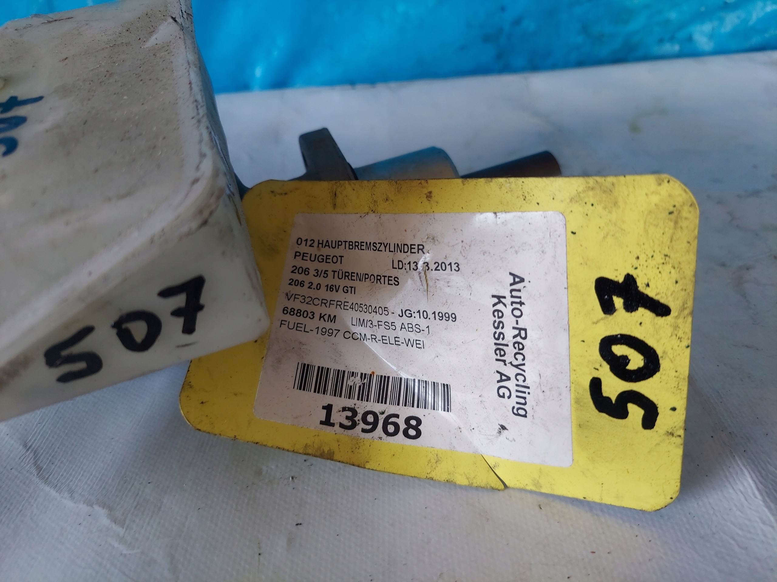 brake booster PEUGEOT 206 2.0 16V GTI ATE