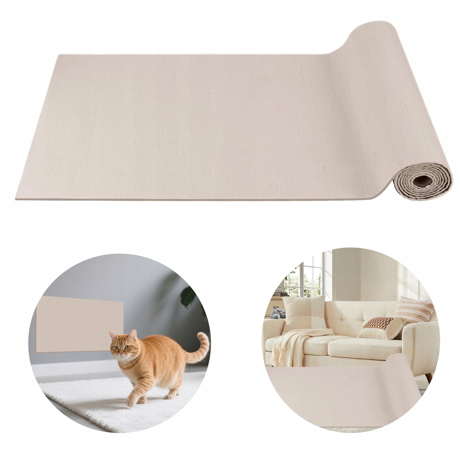 Škrabací podložka pro kočky samolepicí 100×40cm ochrana nábytku