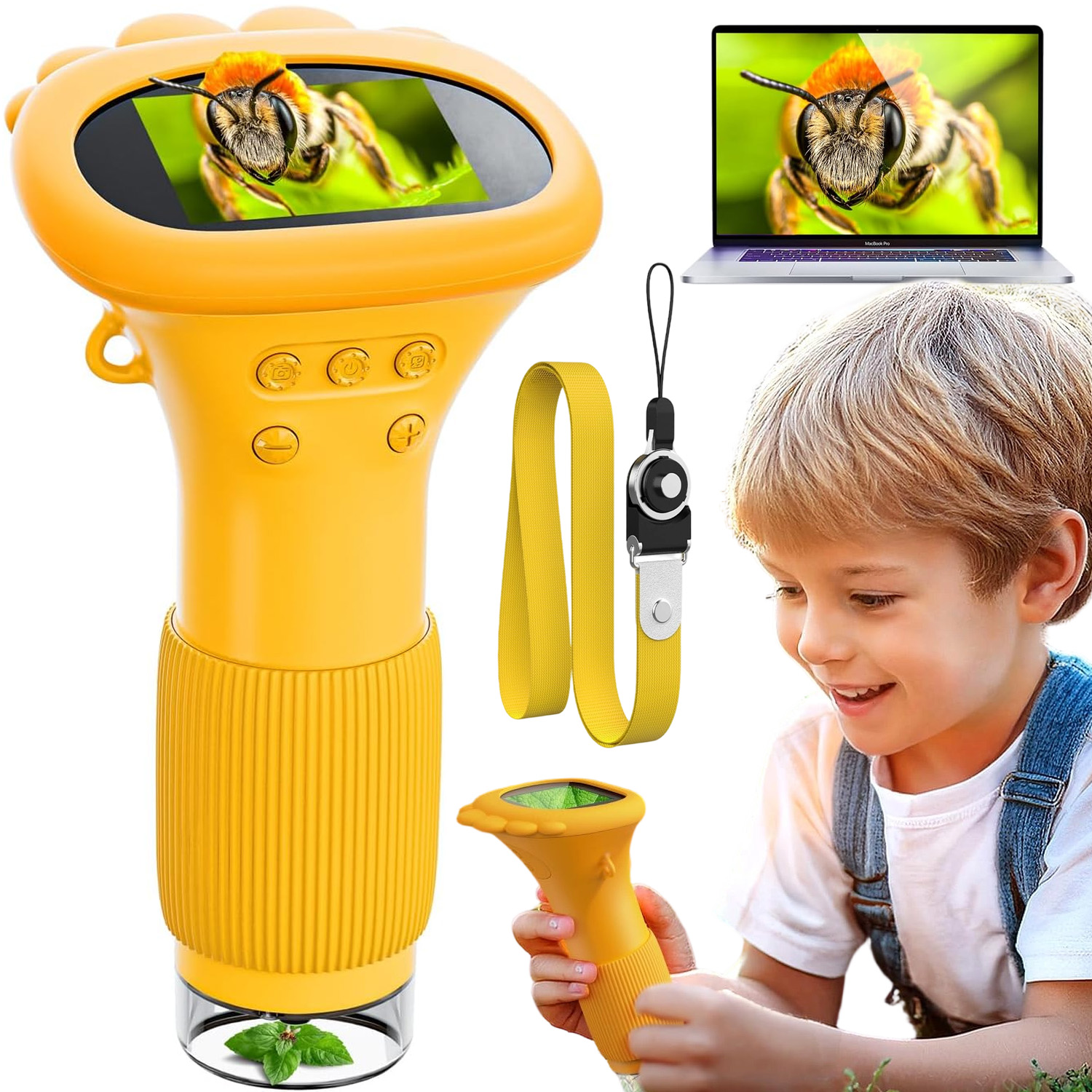 Mikroskop Mini Kapesní Přenosná Hračka Vzdělávací Pro Děti Dárek