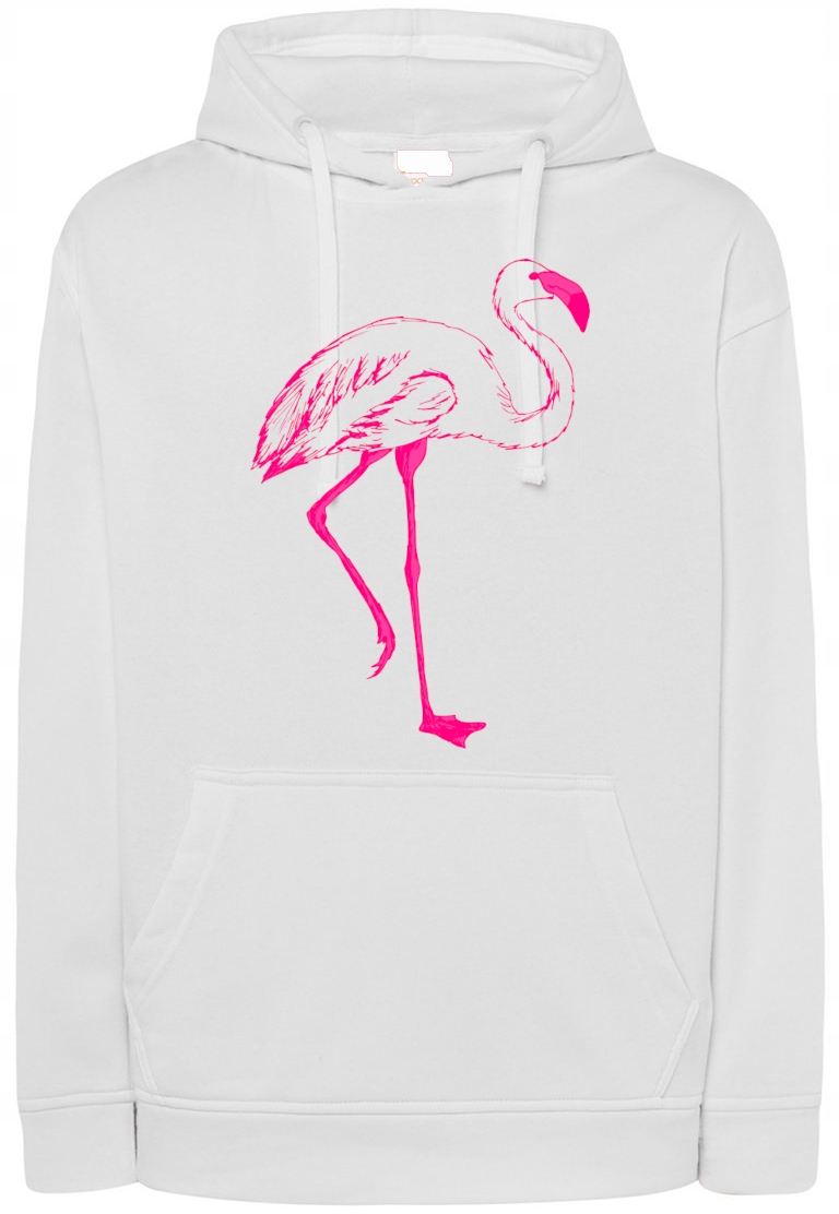 Mikina s pěkným růžovým potiskem Plameňák vel. 3XL