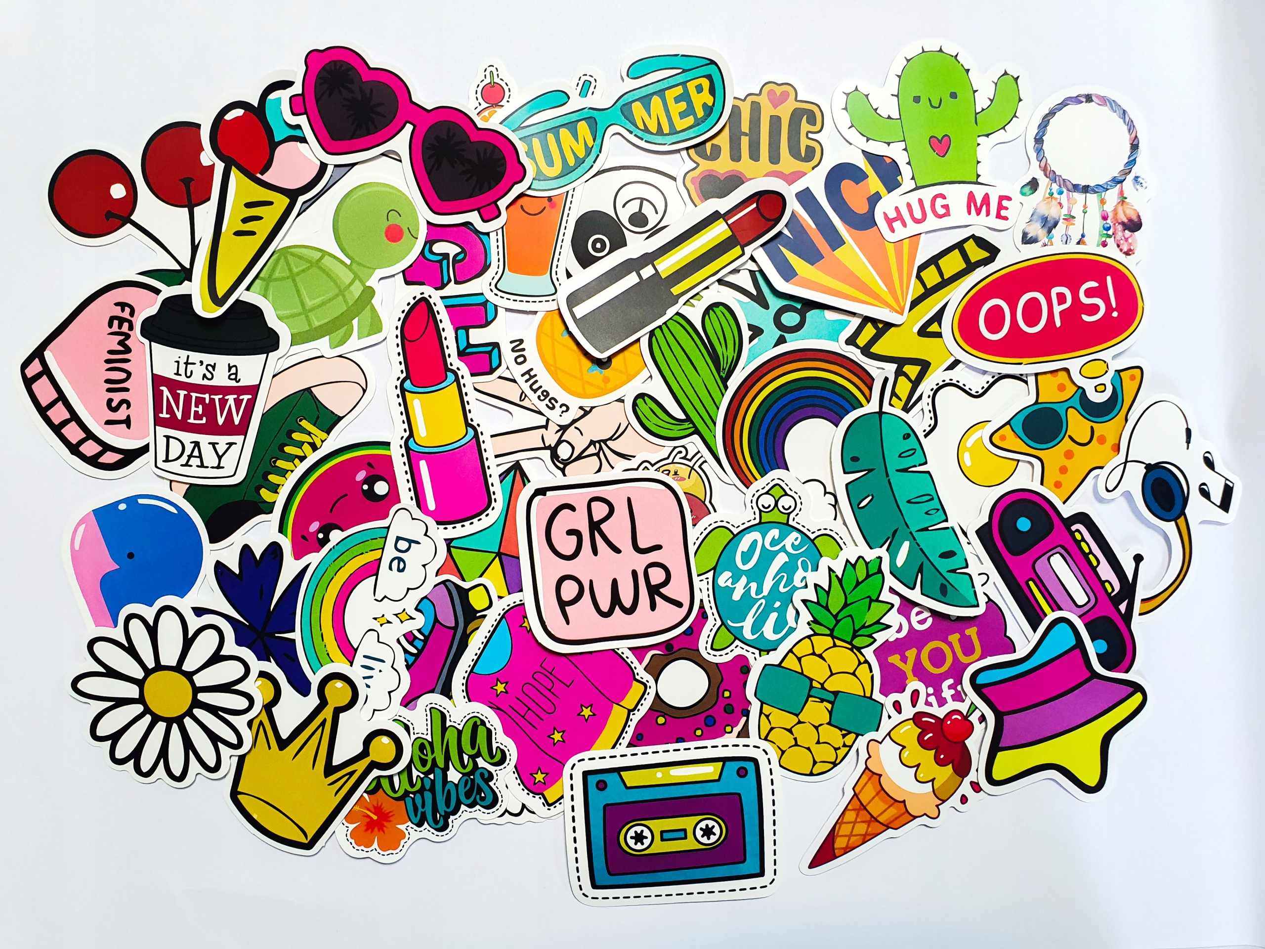 

Naklejki Wodoodporne Sticker Bomb MIX Girls 50szt