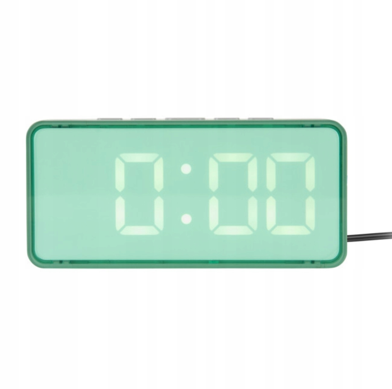 Budík, elektronické stolní hodiny s Led displejem, zelené Audaz