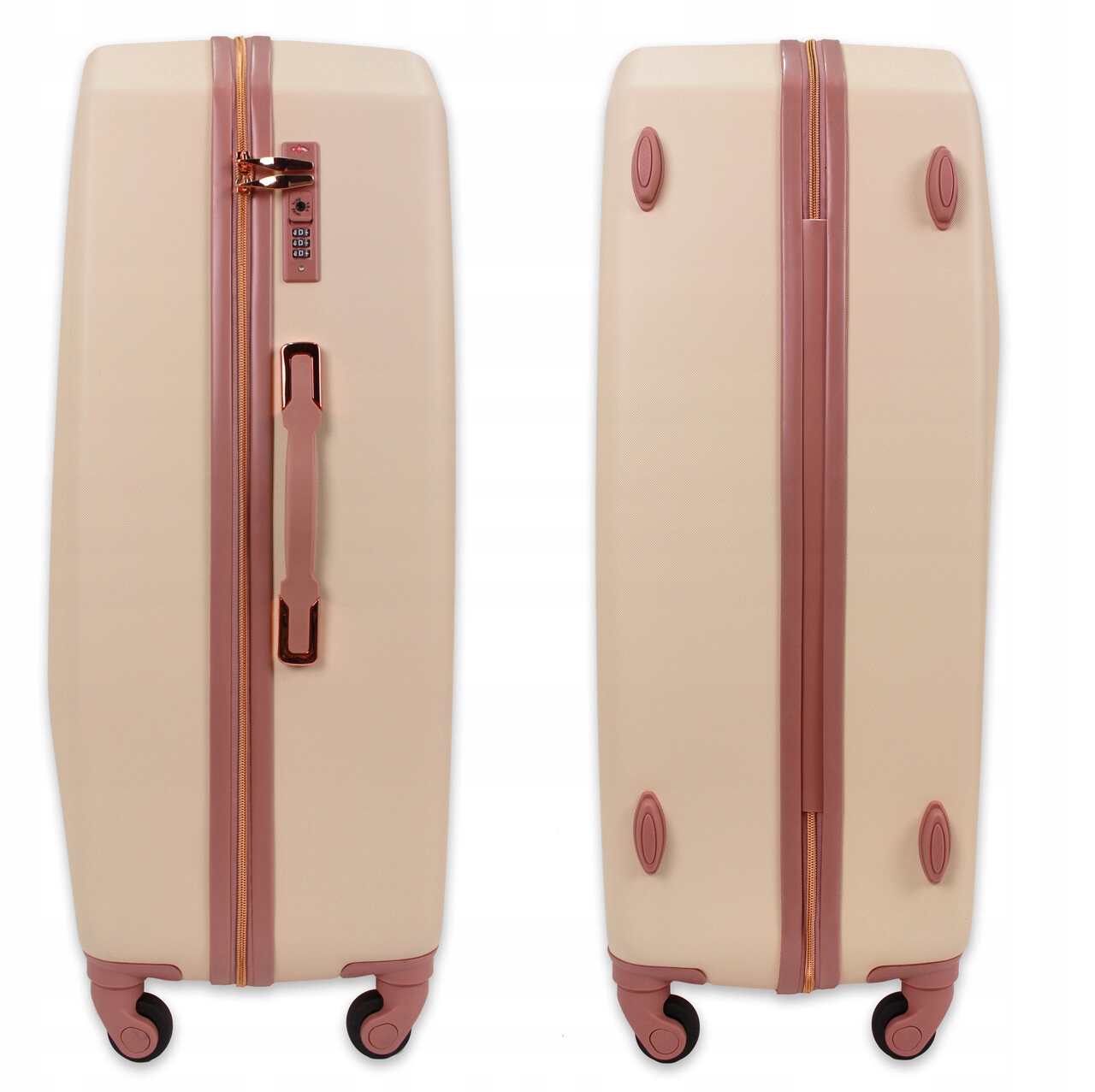 WALIZKA PODRÓŻNA LEKKA ELEGANCKA KABINOWA KÓŁKA Szerokość (dłuższy bok) 40 cm