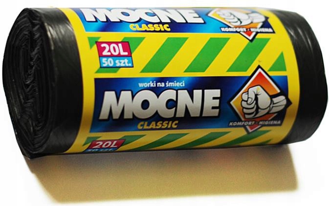 

Worki Na Śmieci Łazienkowe Mocne Czarne 20L/50SZT