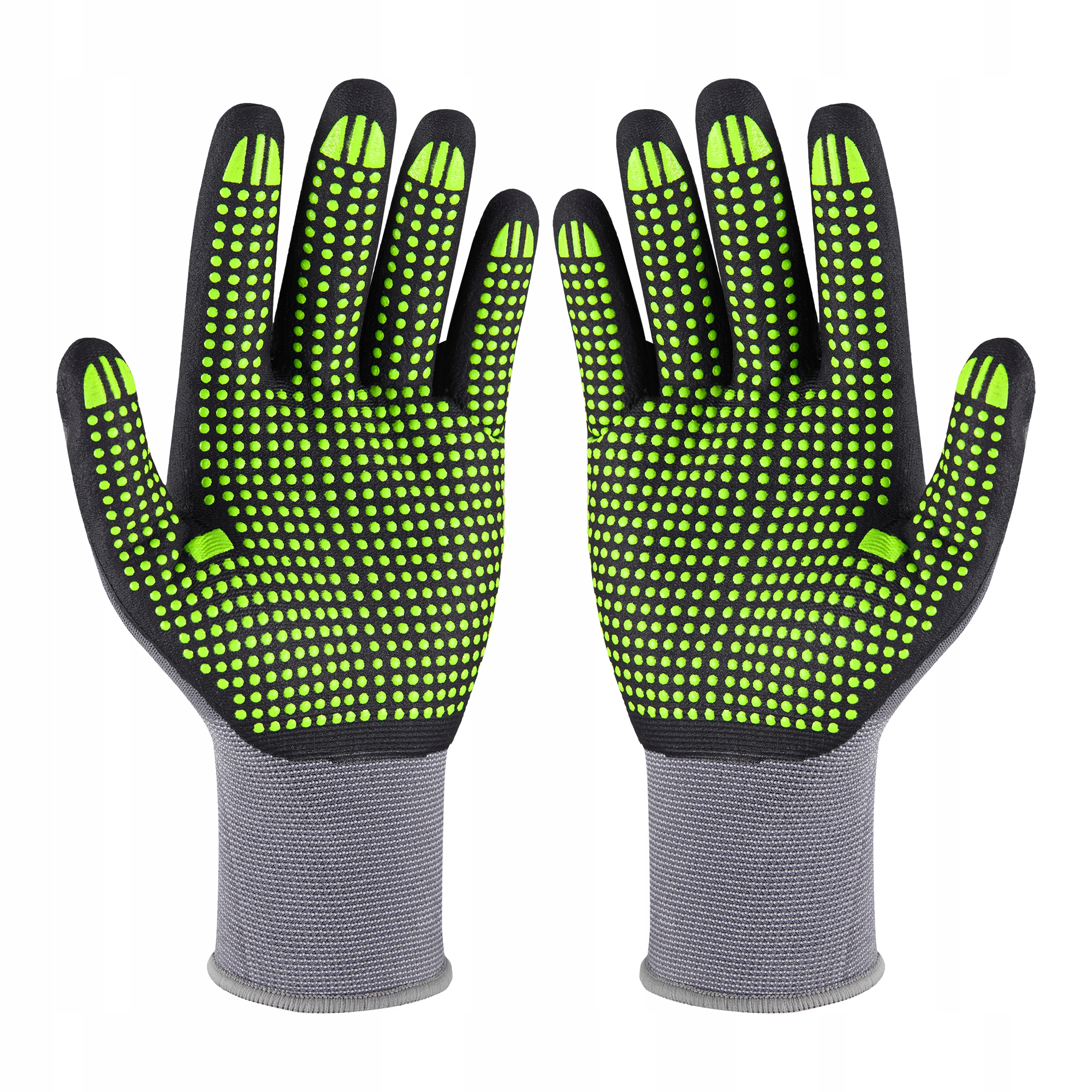 STALCO RĘKAWICE NYLONOWE NITRILE FLEX DOTS 11