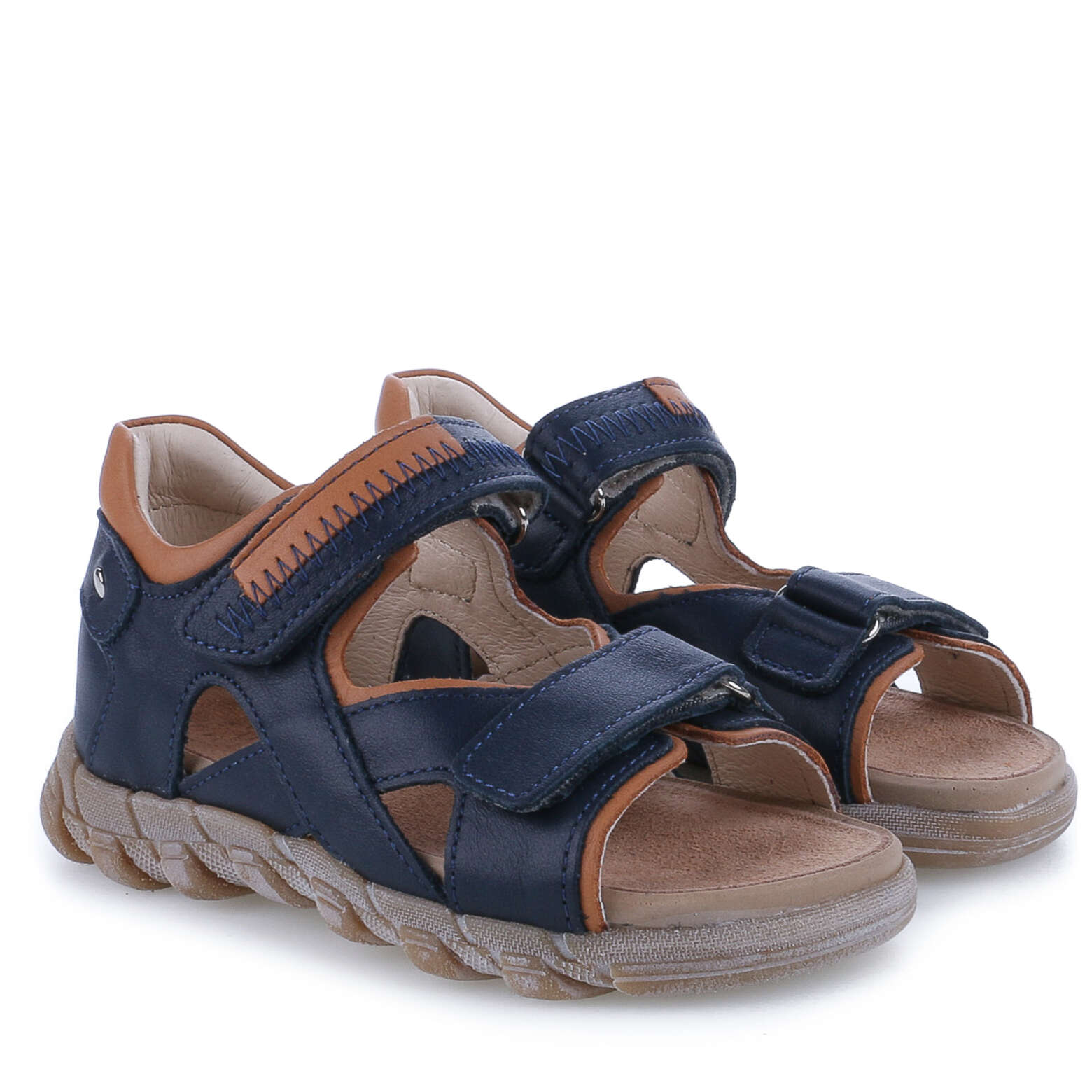 EMEL 2095-35 sandały chłopięce granatowe 28