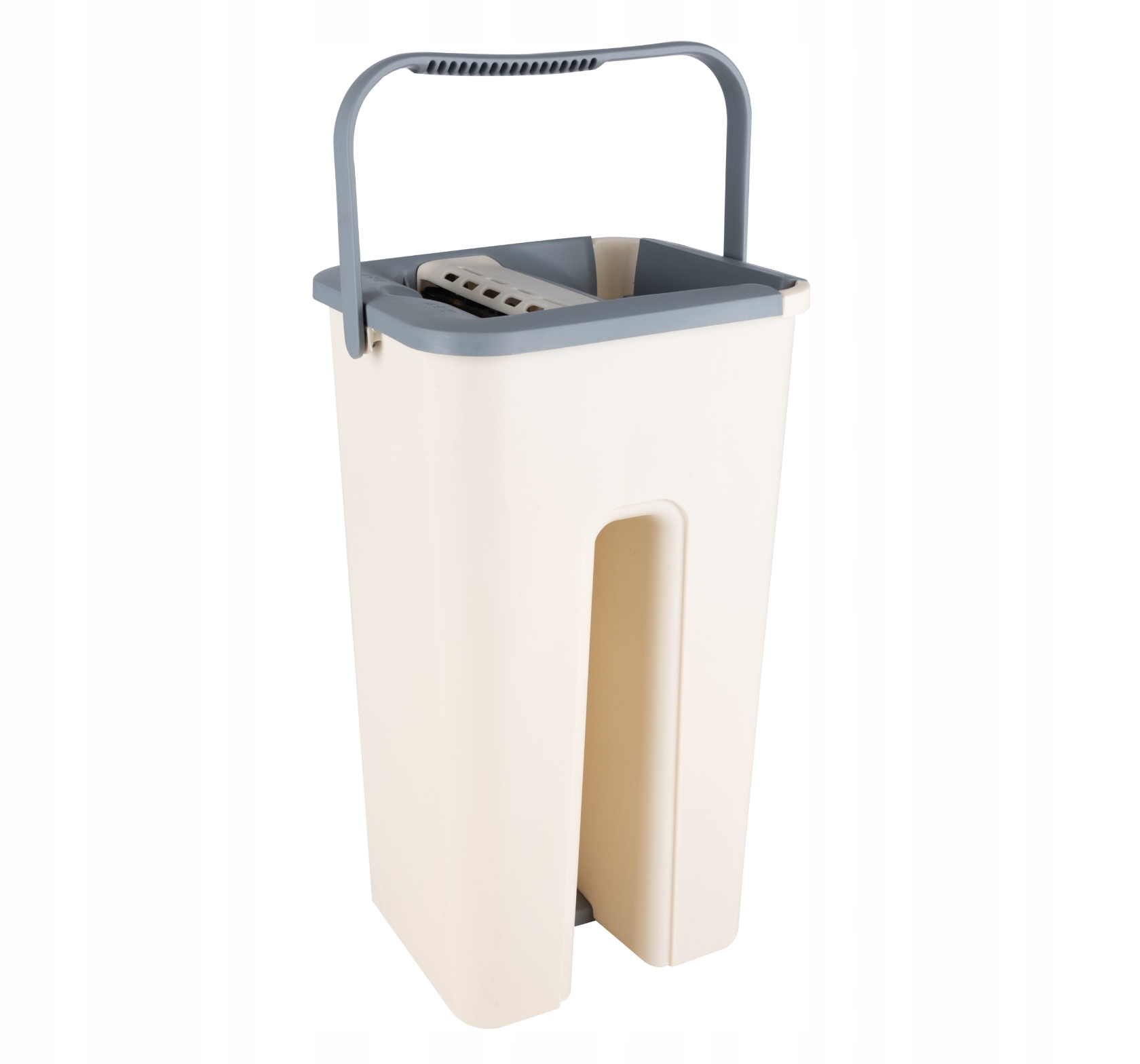 MOP PŁASKI Z WYCISKACZEM I WIADREM DWUKOMOROWYM + 2 WKŁADY MICROFIRBA Informacje dodatkowe teleskopowy kij