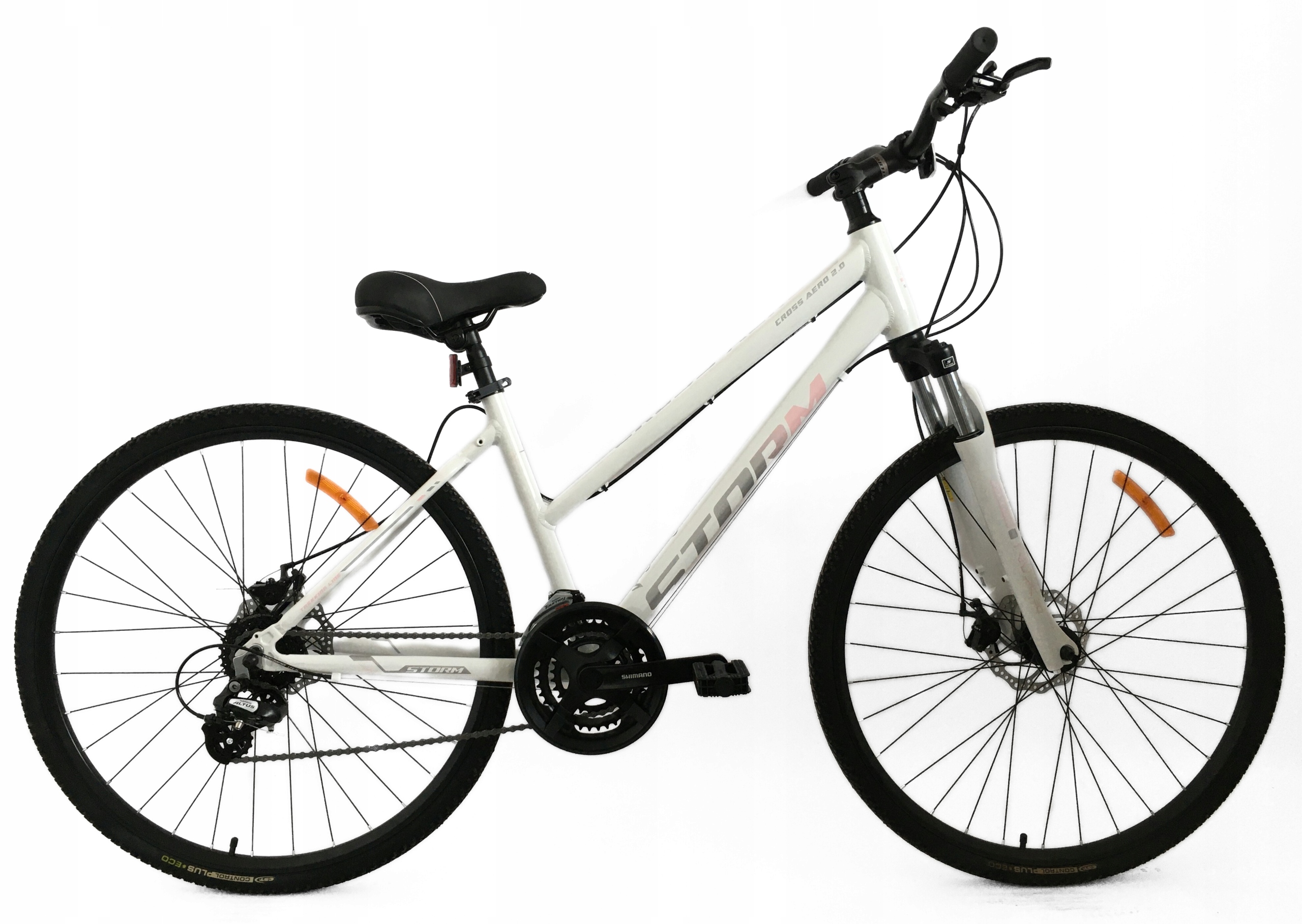 Rower Storm Cross Aero 2.0 Lady biały/pudrowy róż 17