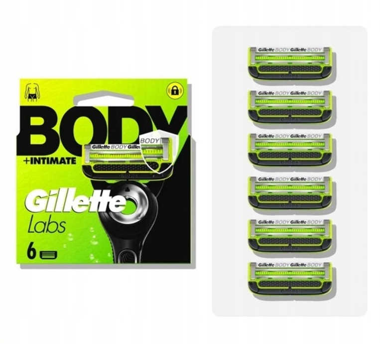 Gillette Body Labs Wkłady do maszynek 6szt do golenia