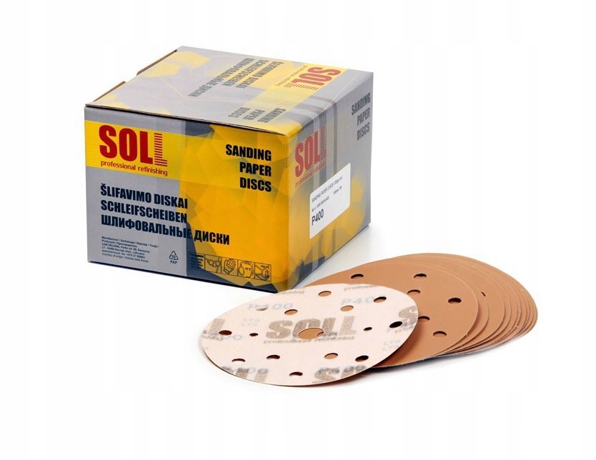 Soll Krążek Ścierny 150mm H15 Na Rzep P320 Papier