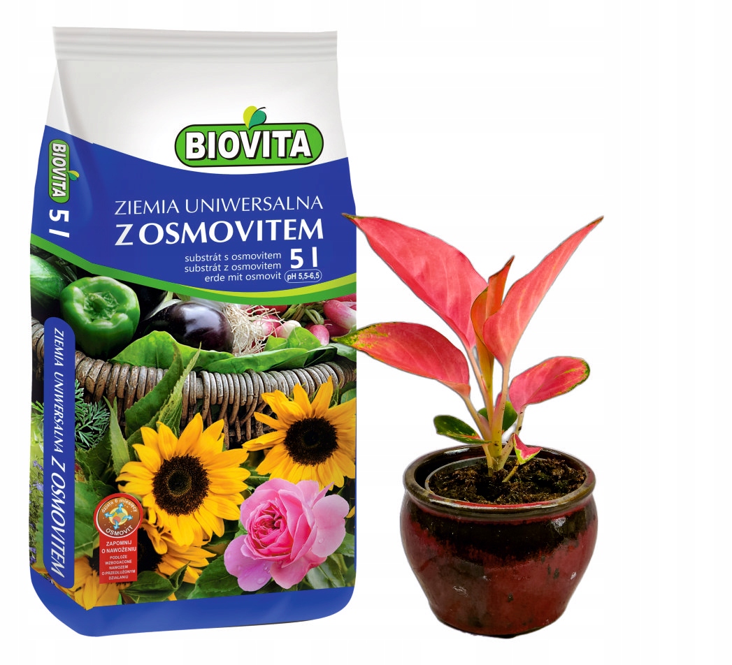 

Ziemia Uniwersalna z nawozem Osmowit Biovita 5L.