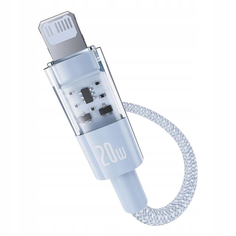Kabel Baseus Gem Usb C-ip 20W 2m niebieski