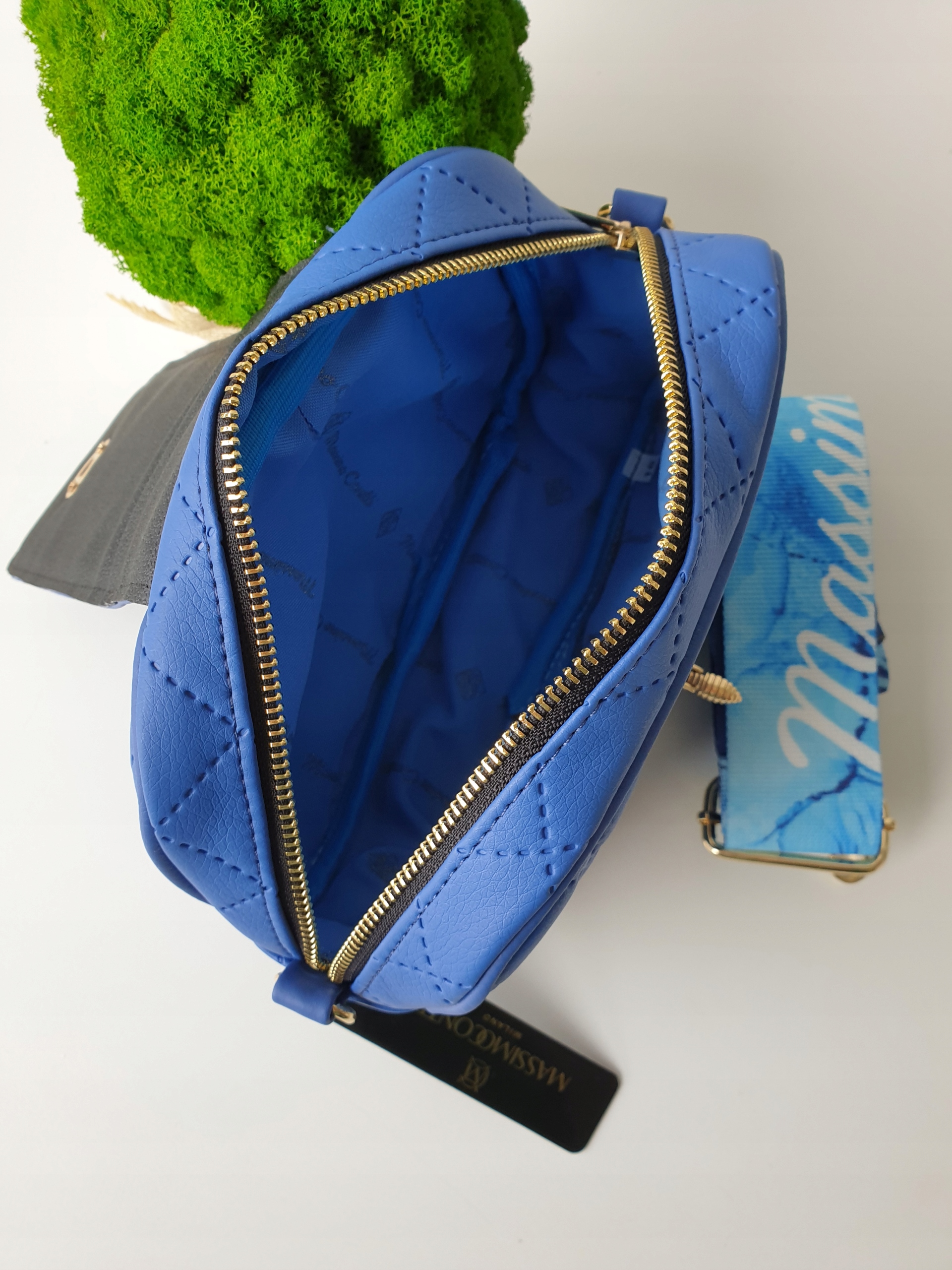 Torebka Massimo Contti listonoszka pikowana chaber Zapięcie zatrzask