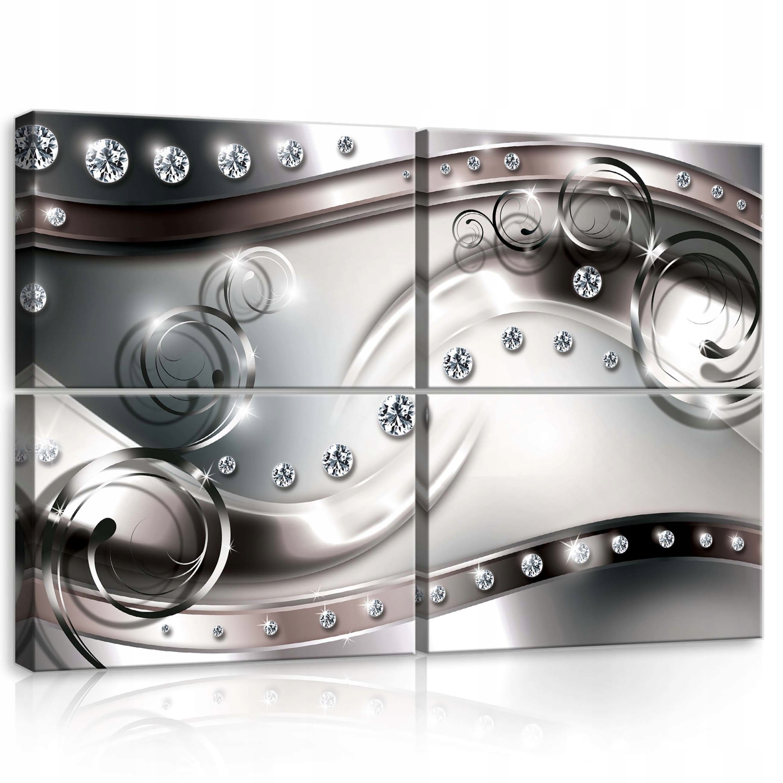 Obraz 120x80 Luxus diamanty stříbro zlato lesk kov elegance moderní