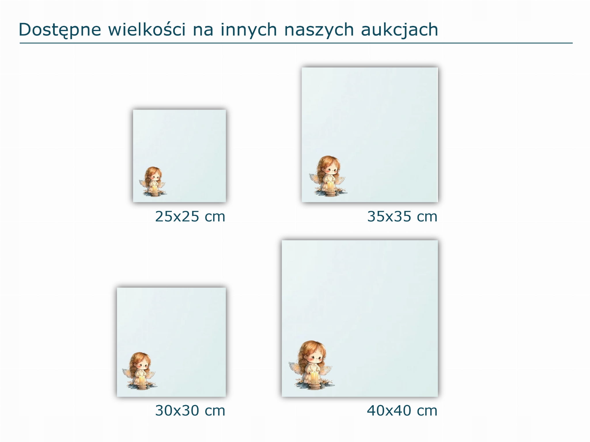 SZKLANA PODSTAWKA POD ZNICZE 25x25cm 555d Aniołek Materiał szkło hartowane