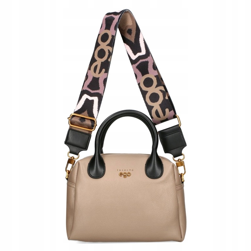 Dámská kabelka Ego Kufřík Kabelka Přes Rameno Eko kůže 2 proužky ECR0040IN Béžová