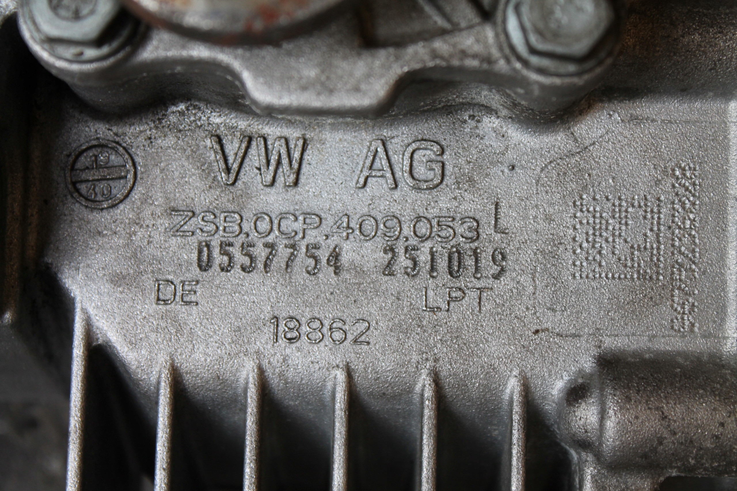 4005. REDUKTOR cambio ingranaggi VW AUDI 0CP409053L