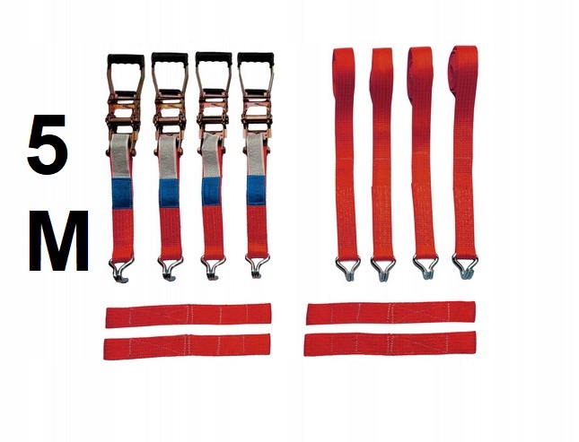 Pasy Czerwone 2PKT Szelka 4T-5M Gumowane