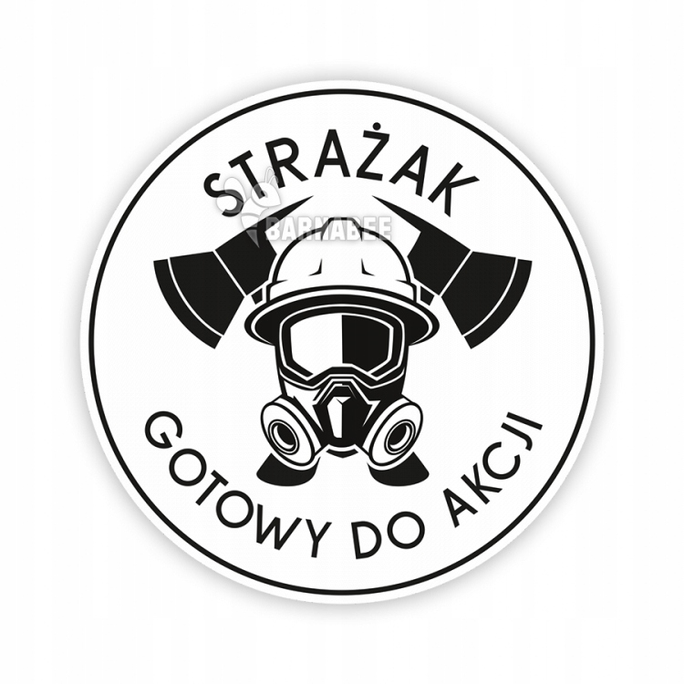 

B07 Naklejka Strażak straż pożarna osp psp