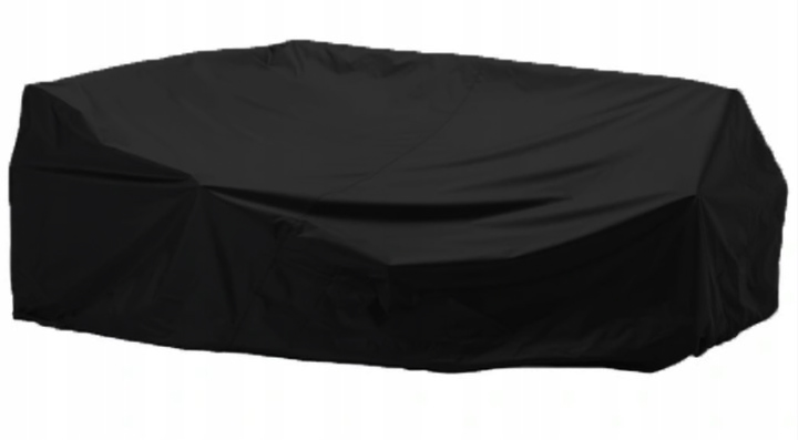 XXL Povlak Na Zahradní Nábytek Pohovka Stůl Voděodolný Černý 475x165x115 cm