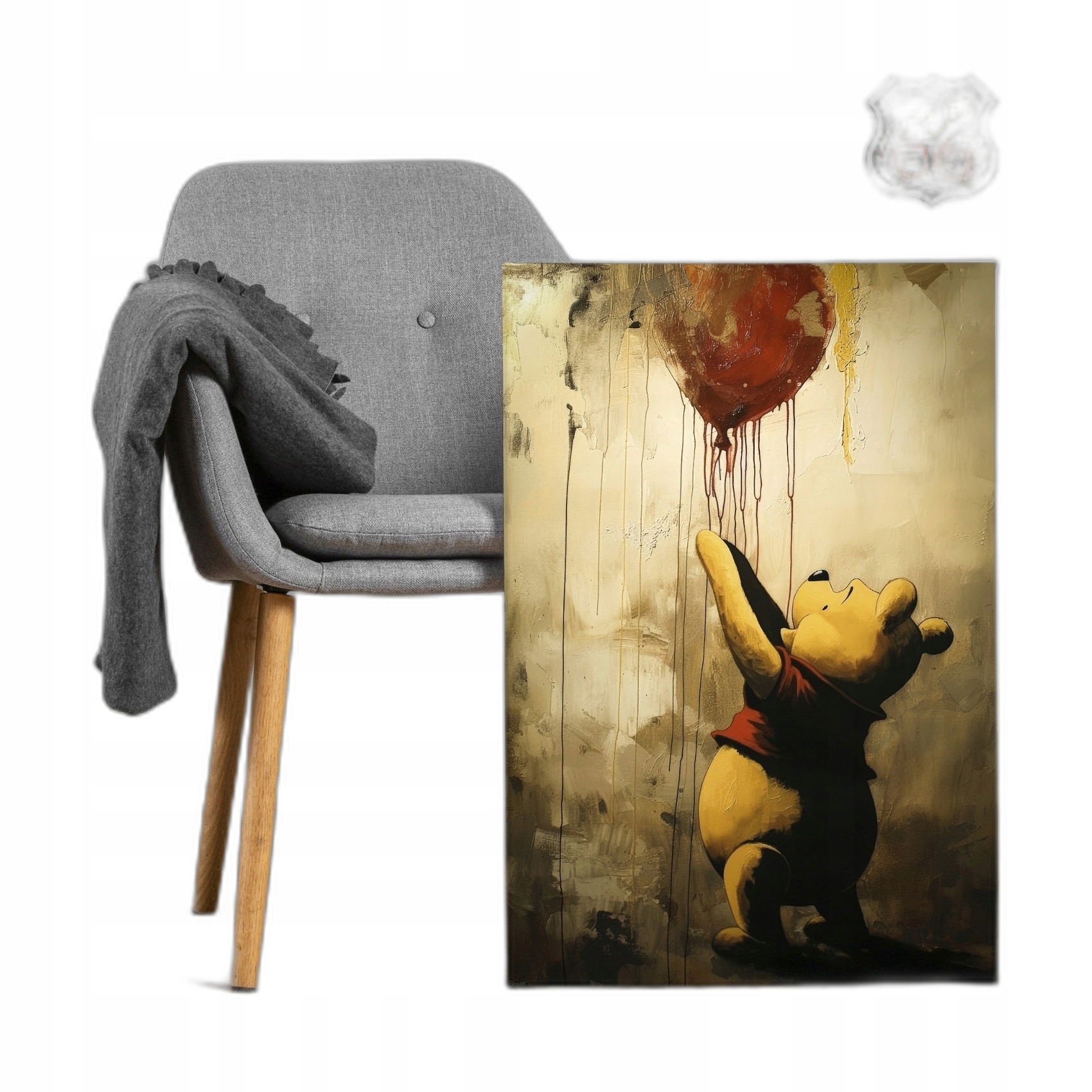 Obraz na płótnie do salonu, sypialni, Kubuś Puchatek Urban Art 60x40cm