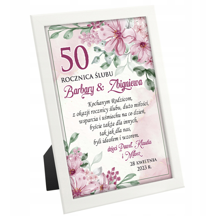 

Rocznica Ślubu Jubileusz 10 20 25 30 40 50