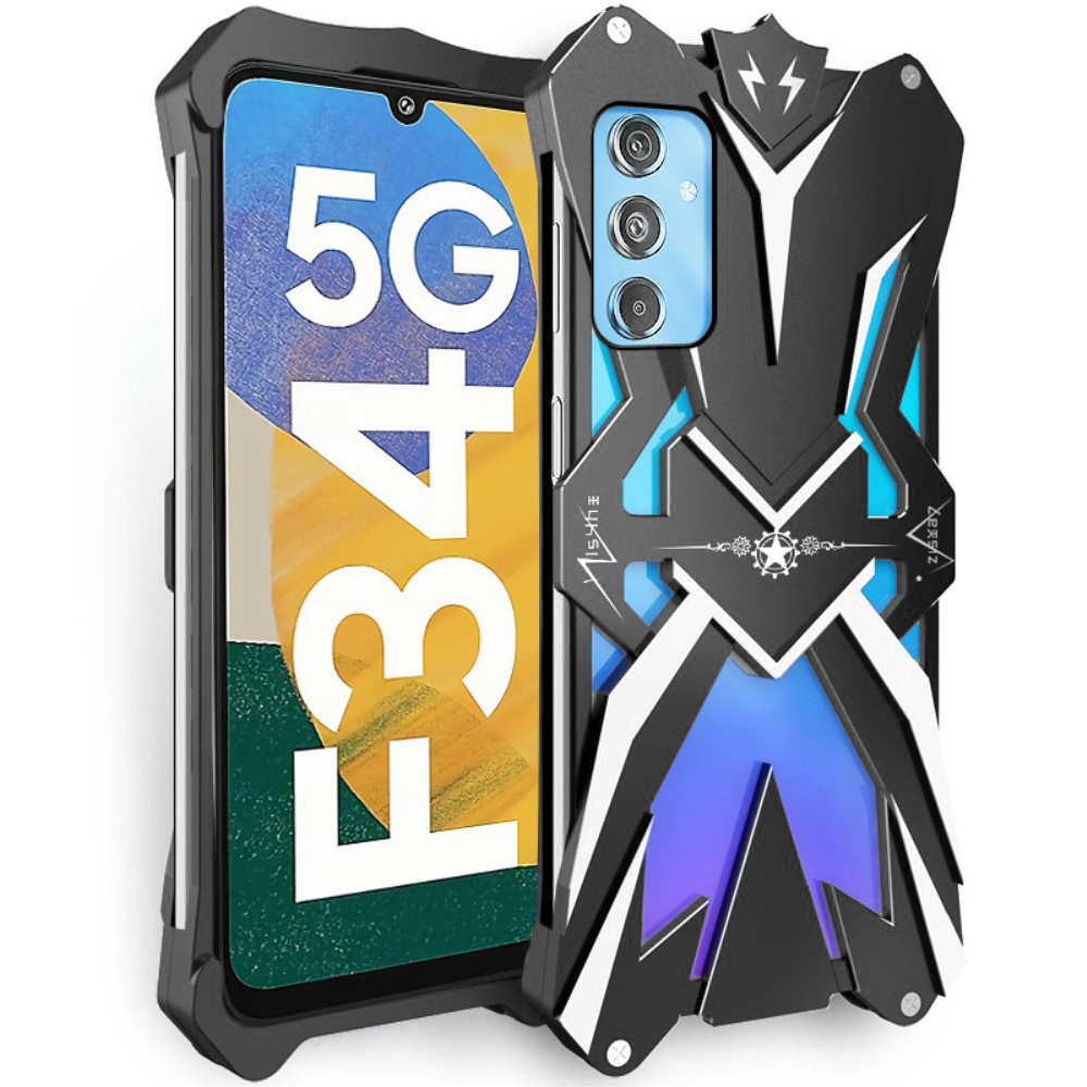 Pouzdro z pancéřového hliníku pro Galaxy M34 5G, kryt, obal na pouzdro typu bumper