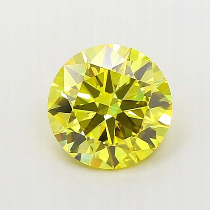 Diament laboratoryjny kolorowy 1.86ct ROUND Fancy Vivid Yellow VS1 (IGI)