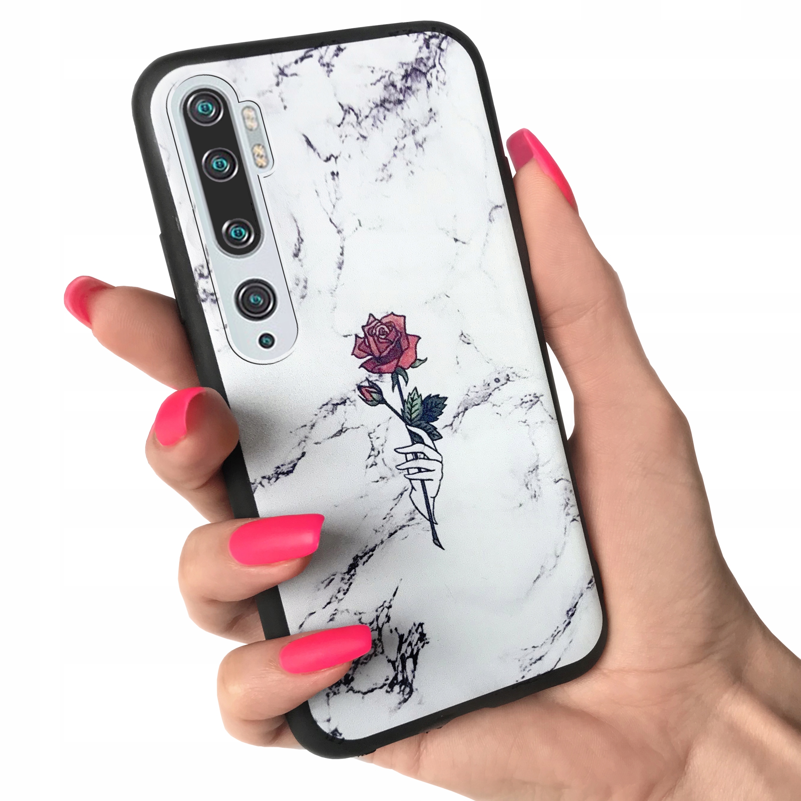 

Etui matowe do Xiaomi MI Note 10 guma + Szkło