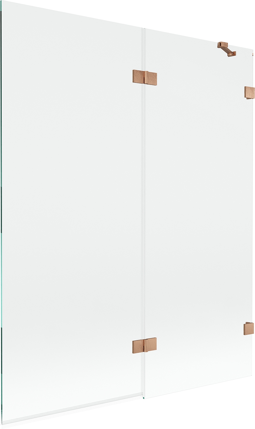 Mexen Lunar sprchová zástěna dvoukřídlá pravá 140 x 150 cm, transparentní,