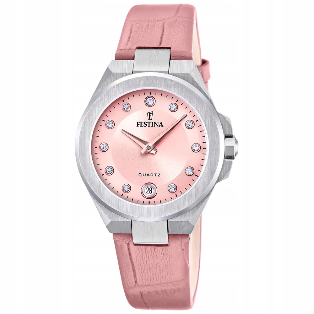 Dámské hodinky Festina F20701-2 Zirkony růžové